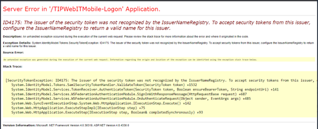 Server error